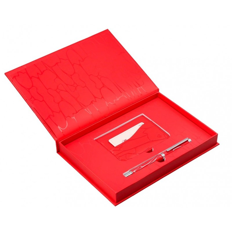 Stylo bille Cocktails Bloody Mary + porte-carte