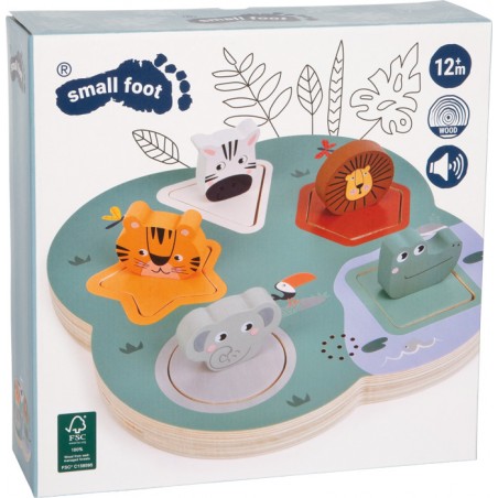 Puzzle à poser 3D Cris des animaux Safari