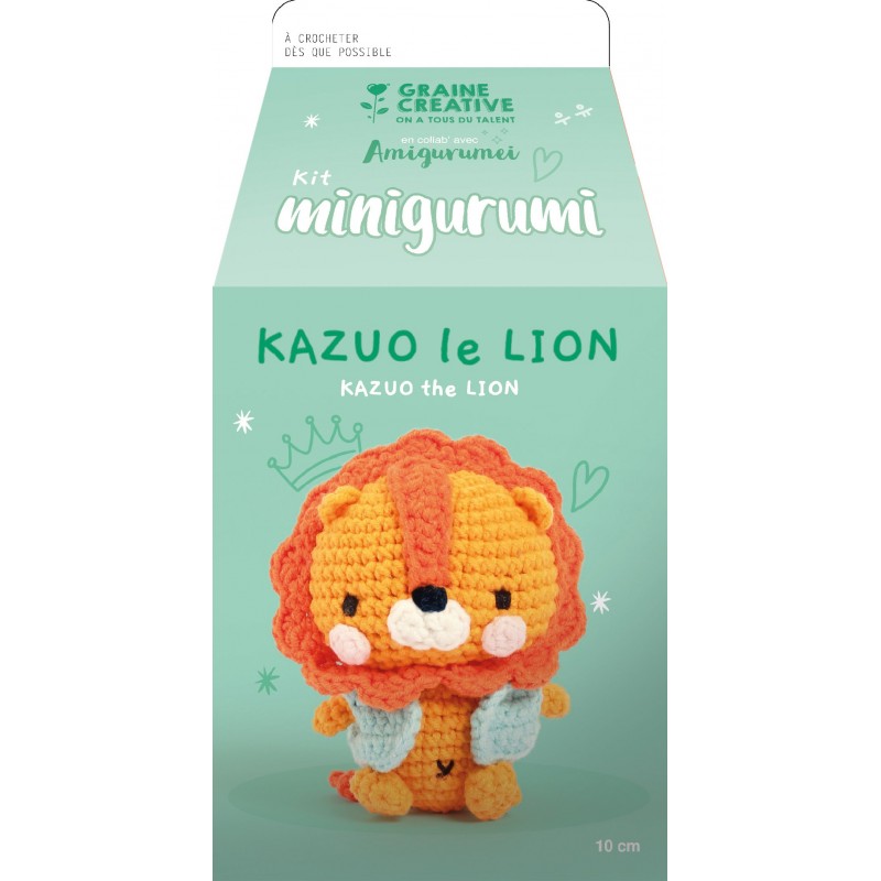 Kit crochet Minigurumi Lion Kazuo
