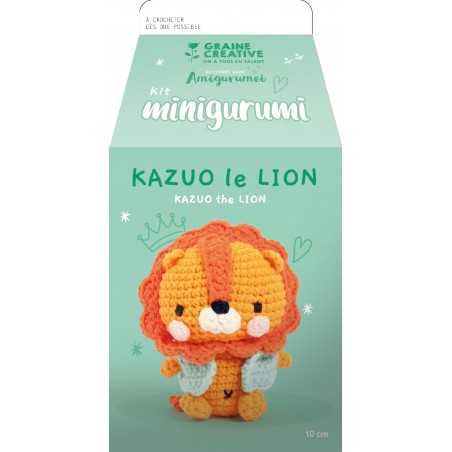 Kit crochet Minigurumi Lion Kazuo