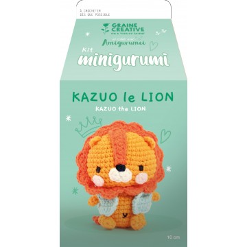 Kit crochet Minigurumi Lion Kazuo