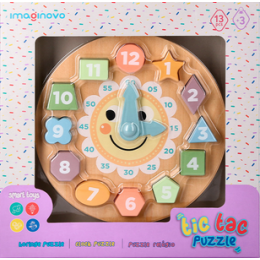 Horloge en bois 13 pièces