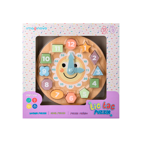 Horloge en bois 13 pièces