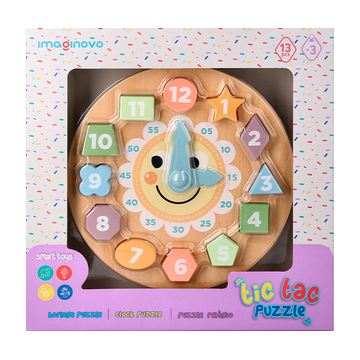 Horloge en bois 13 pièces