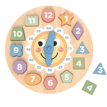 Horloge en bois 13 pièces