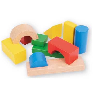 Jeu de construction de blocs en bois 100 pièces