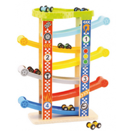 Tour à toboggan en bois 6...