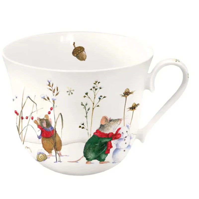 Tasse porcelaine Hiver magique