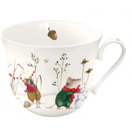Tasse porcelaine Hiver magique