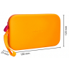 Fourre-tout plat silicone Tropical Dive 190x120x25mm Orange