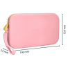 Fourre-tout plat silicone Tropical Dive 190x120x25mm Rose