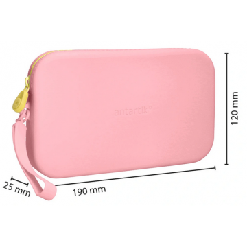 Fourre-tout plat silicone Tropical Dive 190x120x25mm Rose