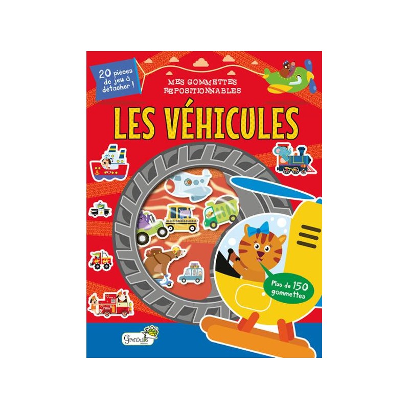 Gommettes repositionnables Les Véhicules