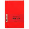 Carnet A5 ligné 80g ferm. élast. couv. souple rouge 100f