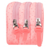 Trousse rectangle 3 comp. Rose