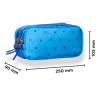 Trousse rectangle 3 comp. Bleu