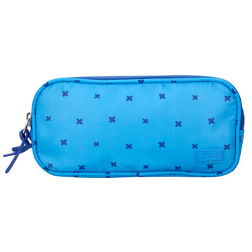 Trousse rectangle 3 comp. Bleu