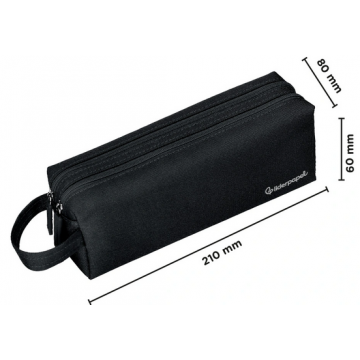 Fourre-tout rectangulaire 2 comp. Noir