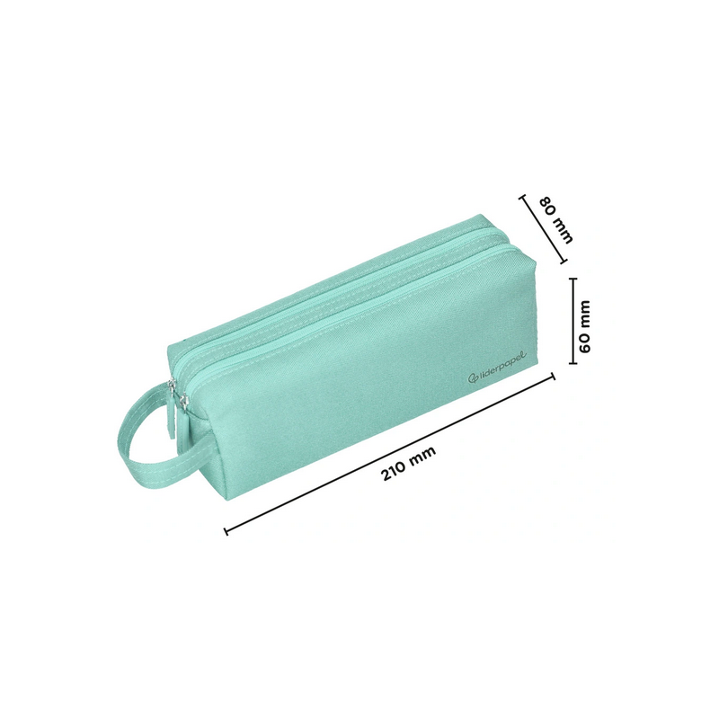 Fourre-tout rectangulaire 2 comp. Vert amande
