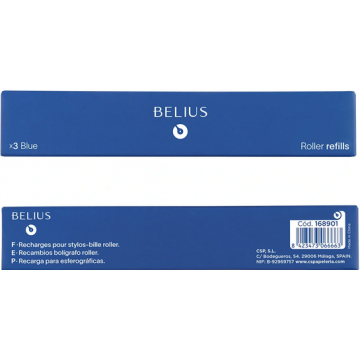 Recharge roller 0.7mm bleu x3