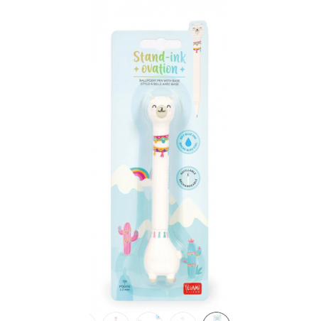 Stylo bille avec base Stand Ink Ovation - Lama