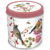 Boîte à thé métal diam. 10cm Oiseaux