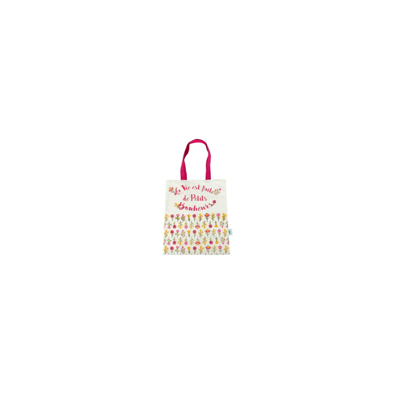 Sac shopping coton La Vie est faite de Petits Bonheurs