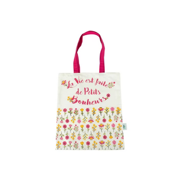 Sac shopping coton La Vie est faite de Petits Bonheurs