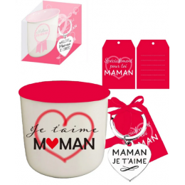 Mug + porte-clés Je t'aime...