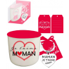 Mug + porte-clés Je t'aime Maman