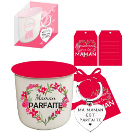 Mug + porte-clés Maman...