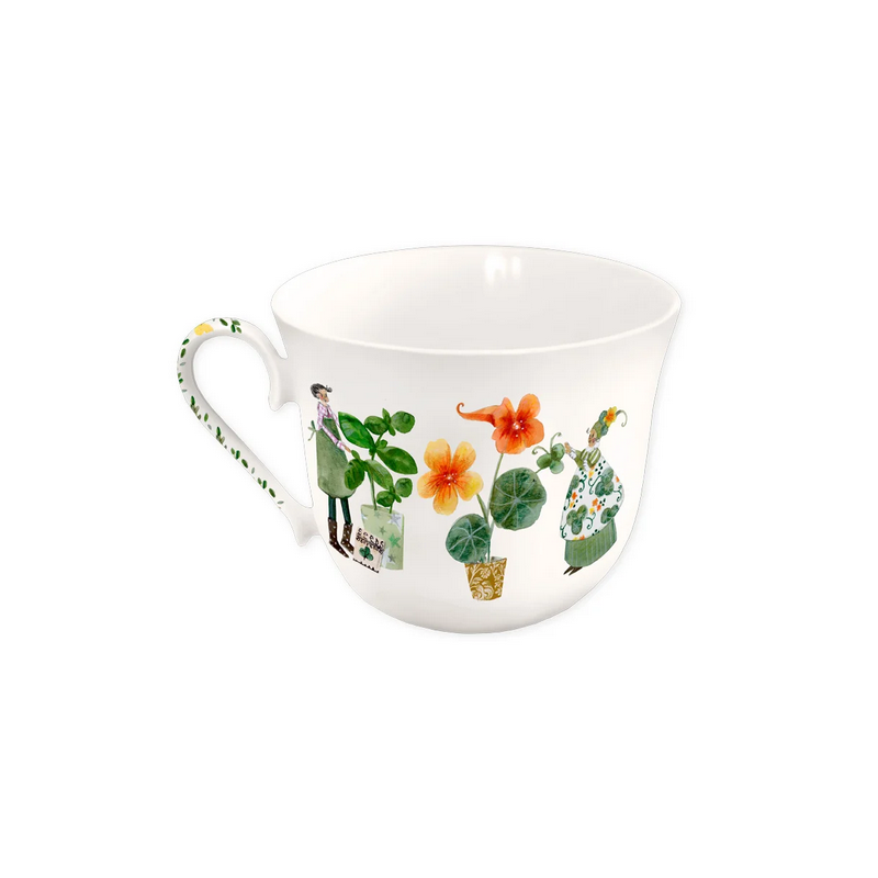 Tasse porcelaine Herbes aromatiques