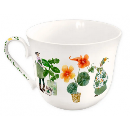 Tasse porcelaine Herbes aromatiques