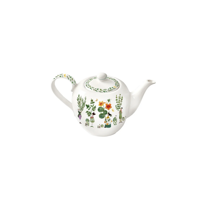 Théière en porcelaine Herbes aromatiques