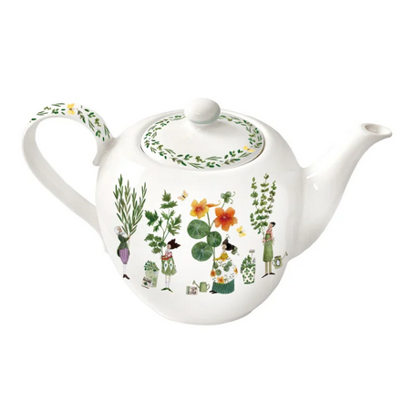 Théière en porcelaine Herbes aromatiques
