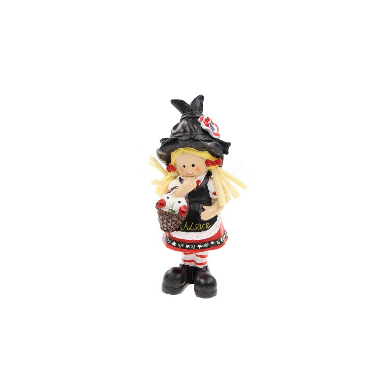 Figurine résine 18cm Alsacienne