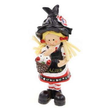 Figurine résine 18cm Alsacienne