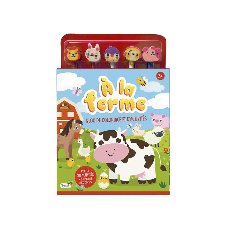Bloc de coloriage et d'activités - A la ferme