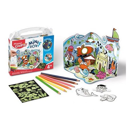 Box créative Aquarium à colorier