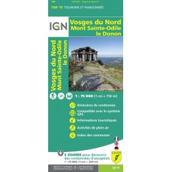 Carte IGN 75 Vosges du Nord