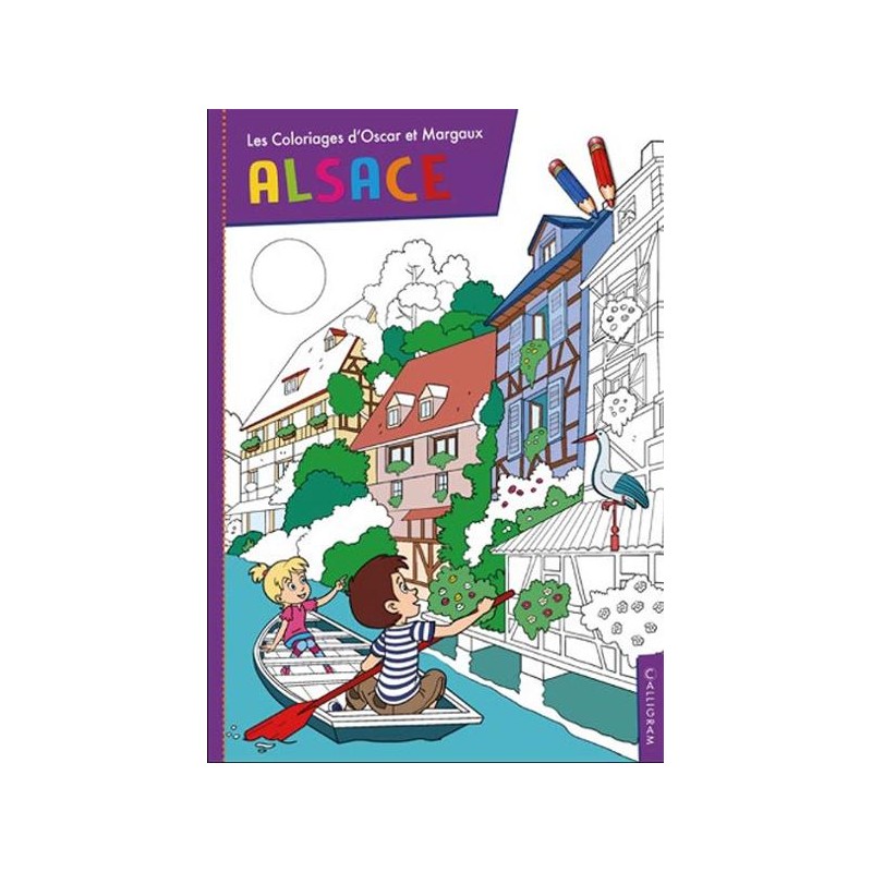 Alsace - coloriage Oscar et Margaux