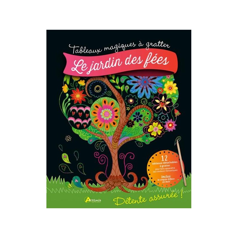 Tableaux magiques à gratter - Le jardin des Fées