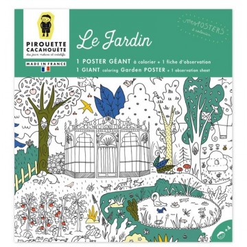 Mes Posters à colorier - Le Jardin