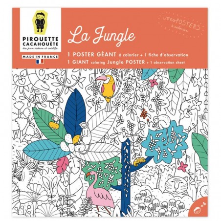 Mes Posters à colorier - La Jungle