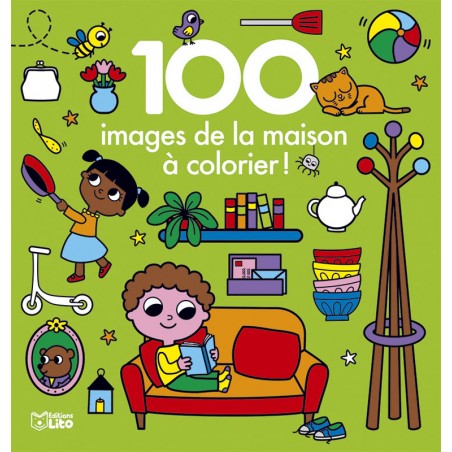 100 images de la maison à colorier