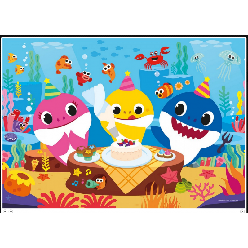 Puzzle 60 pièces Happy Color - Anniversaire Baby Shark