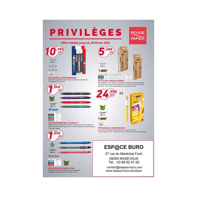 Catalogue Privilèges Décembre 2021 à Février 2022