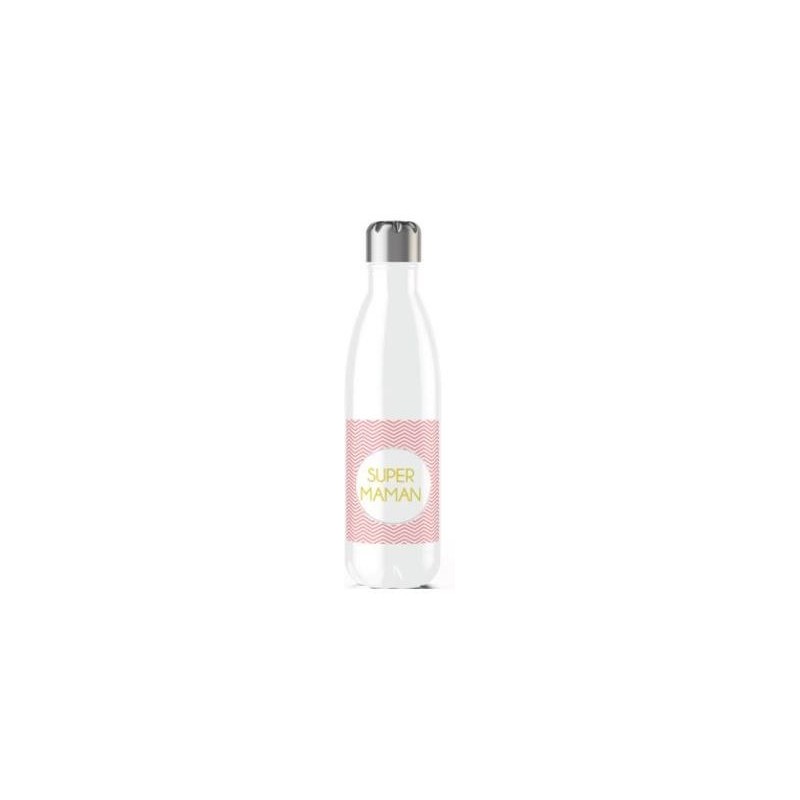 Bouteille isotherme 25x5cm 500ml Super Maman