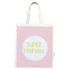 Sac shopping coton 38x44cm Super Maman