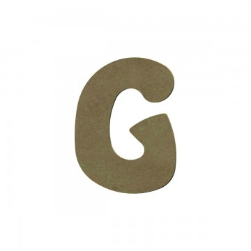Majuscule 8cm déco bois 6mm - G -